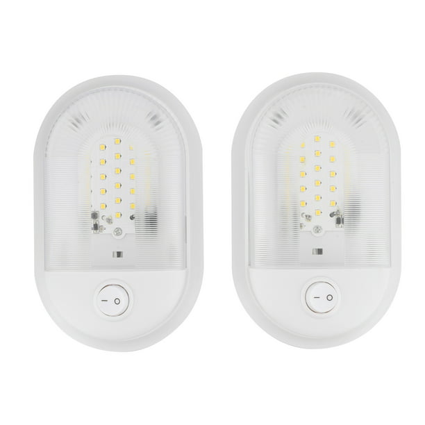 Dumble Volt RV Light Fixtures - Single Dome Interior LED Lights, White - Walmart.com