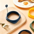 thumbnail image 7 of Food Grade Silicone Egg Rings, Non-Stick Mold for Fried Eggs & Poachers, Dishwasher Safe Cookware, 7 of 7