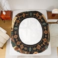 thumbnail image 2 of jejeloiu Ancient Aztec Print Twin Sheet Sets,Jungle Wildlife Wolf Twin Fitted Sheet,Patchwork Geometric Plaid Flat Sheet For Boys Teens,Luxury Bedroom Decor,3pcs, 2 of 7