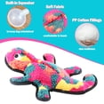 thumbnail image 2 of Blublu Park Dog Squeaky Toys, Durable No Stuffing Plush Puppy Toy for Medium Small Pet, Dinosaur, 2 of 8