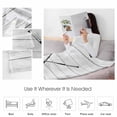 thumbnail image 4 of Fleece Blanket Sports Hockey Art Blankets, Soft Cozy Warm Flannel Throw Blanket, Retro Wood Grain Black Grey lanket for Bed Couch Sofa,50x80In, 4 of 9