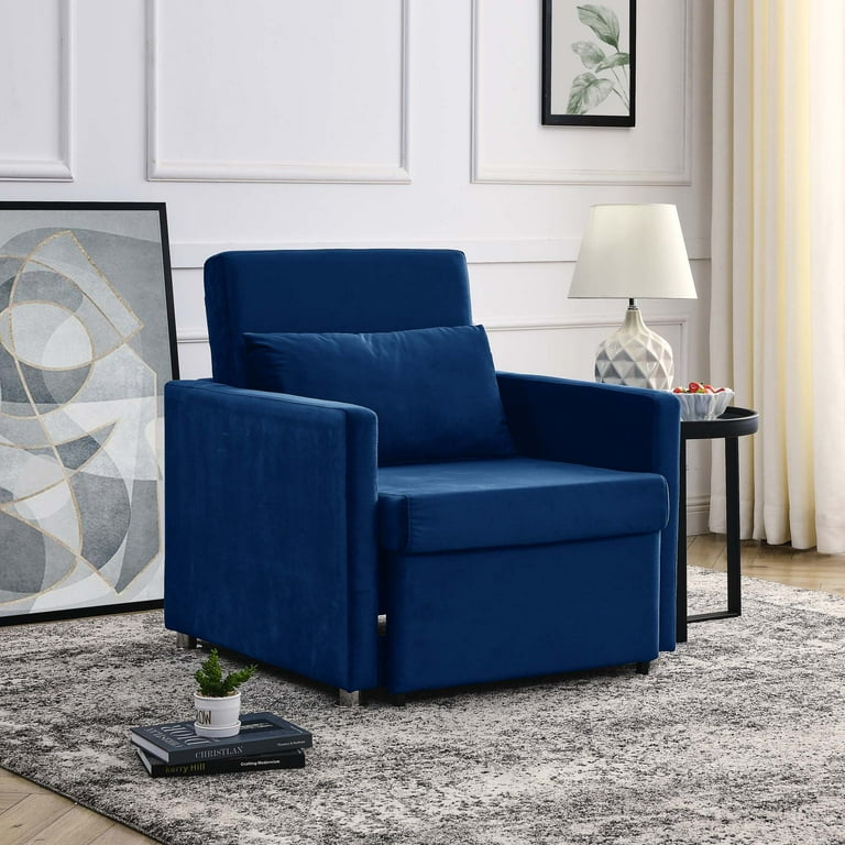 Aukfa Convertible Sleeper Sofa Chair Upholstered Accent Chair Bed
