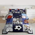thumbnail image 2 of Castle Fairy Football Soccer Baseball Boy Twin Comforter Sets,Sport Bedding Set, 2 of 8