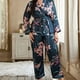 thumbnail image 4 of Pijama de talla grande para mujer, cárdigan con cordones, camisón, pijama informal holgado, traje para el hogar para mujer, 4 of 5