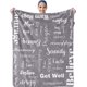 thumbnail image 1 of LHSHID Best Friend Blanket for Women Best Friend Blanket Gift for Girls Unique Friendship Blanket for Her Happy Birthday Throw Blankets Gift for Besties Friend Soul Sister BFF Gray 50x60in, 1 of 6
