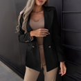 thumbnail image 4 of Patlollav Winner Women Business Attire Solid Color Long Sleeve Cardigan Top Jacket Coat, 4 of 5