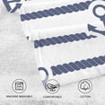 thumbnail image 4 of Dreamtimes 16x28 Inch Face Hand Towel Set Navy Blue Striped Rope and Anchor Cotton Washcloths, Quick-Dry Highly Absorbent Bath Towels 2 Pcs for Bathroom Ktichen Travel SPA Gym, 4 of 7