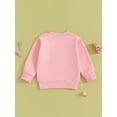 thumbnail image 6 of Baby Toddler Girls Boys Sweatshirt, 6 12 18 24 Months 2T 3T 4T Long Sleeve Crew Neck Letters Print Hoodie Pullover Birthday Clothes, 6 of 9