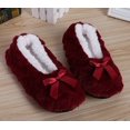 thumbnail image 1 of Mntrerm-zapatillas de estar por casa para mujer, pantuflas cálidas y suaves de felpa, antideslizantes, de piel, de Color sólido, 2023, 1 of 5