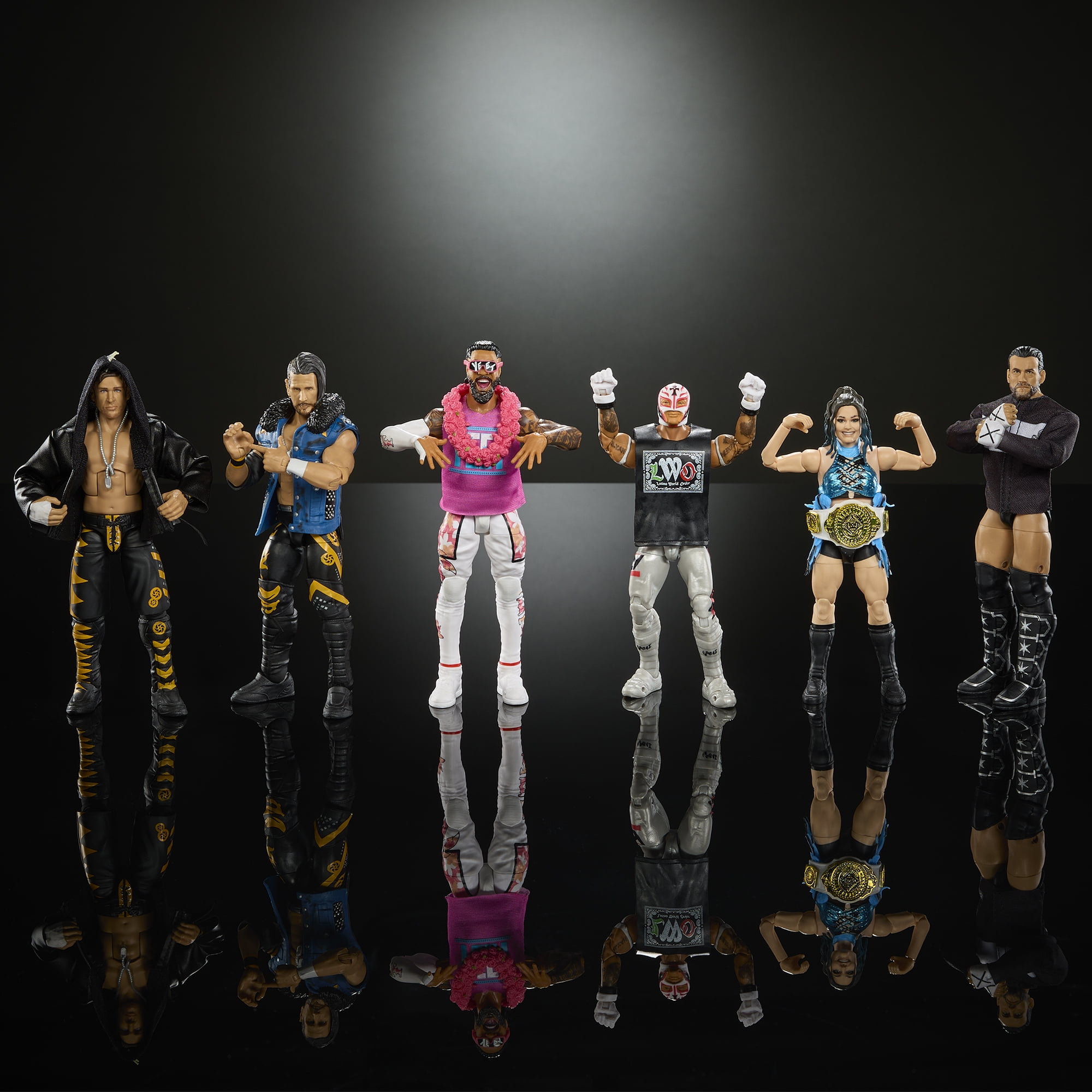WWE Elite 124 - Complete Set of 6 Mattel WWE Toy Wrestling Action Figures