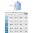 thumbnail image 3 of Demotime Men's Formal Blouses Long Sleeve Wrinkle Free Stretch Business Button-Up Shirt L Blue, 3 of 4