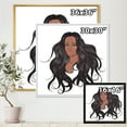 thumbnail image 4 of Designart 'Portrait Of Afro American Woman XV' Modern Framed Canvas Wall Art Print, 4 of 5