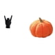 thumbnail image 1 of Estatua del gesto de la roca,Estatuas y figuras de dedos con gestos de música rock,Almohadas de calabaza de Halloween,Almohadas de calabaza de Halloween Decoración del hogar Suave,Cojines de, 1 of 8