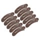 thumbnail image 2 of 10pcs Metal Snap Hair Clip Plaid Vintage Wide Tooth Hair Clip Barrette for Makeup Brown, 2 of 4