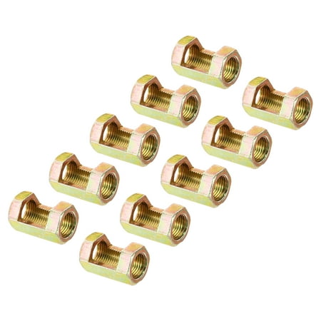 

Uxcell 1/8IP Hex Coupling Nut Female Connector 25mm Hexagonal Sleeve Nut Rod Bar Stud Tube Joint 10 Pack