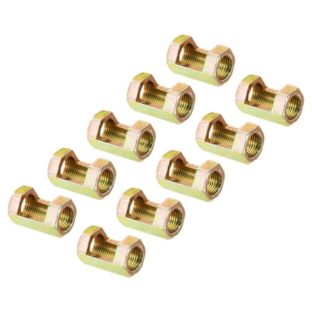 

Uxcell 1/8IP Hex Coupling Nut Female Connector 25mm Hexagonal Sleeve Nut Rod Bar Stud Tube Joint 10 Pack