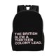 thumbnail image 1 of Los británicos volaron una colonia de 13 plomo mochila escolar ligera mochila para portátil mochila para estudiantes de secundaria y universitarios, 1 of 5