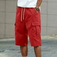 thumbnail image 2 of Men's Cargo Shorts Outdoor Work Pants With Multiple Pockets Summer Casual Comfortable Lightweight Breathable, 2 of 9