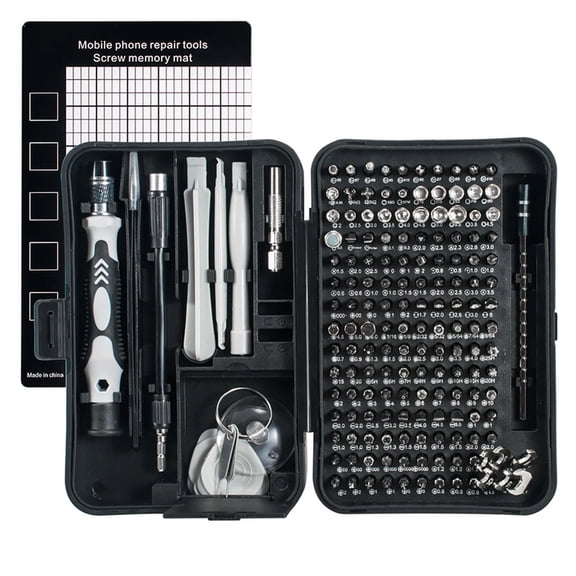 170-in-1 Precision Magnetic Screwdriver Set with Case, Multi-Bit Torx Phillips Hex Socket Tools, Professional Electronics Repair Kit for Computer, Laptop, PC, Phone, Eyeglasses, and Game Console