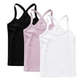 thumbnail image 2 of Tdoqot Toddler Girls Tank Tops 3 PC- Racerback Casual Sleeveless Soft Cotton Summer Shirts Multicolor Size 8 T, 2 of 9
