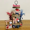 thumbnail image 5 of Fourth of July decorations, Blue Kitchen decor, Red Kitchen decor, Tiered Tray Stand, Tiered Display Stand, Table decorations, Centerpiece Table decorations, Wood Tray for Kitchen, 5 of 8