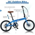 thumbnail image 7 of Ambifirner Foldable Bike for Adults,20 Inch Commuter Bike with Detachable Basket,7-Speed,Streamlined Design,Folding Bicycle for Commuting,Fitness and Vacation, 7 of 7