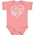 thumbnail image 3 of Inktastic I Love My Big Sis in White Chalk Heart Boys or Girls Baby Bodysuit, 3 of 5