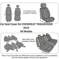 thumbnail image 2 of for CHEVROLET TRAILBLAZER 2023 Car Seat Cover, Black Car Seat Covers, Waterproof PU Leather 5 Seats Full Set Non-slip Beautify Interior, Protect Car Seats, 2 of 9