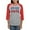 Heather/Red, variant on CafePress - Your Voice Matters - Womens Baseball Tee