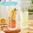 thumbnail image 4 of 2Pcs Drinking Glasses Vintage Ribbed Glass Cups Reusable Glass Drinking Tumblers Clear Drinking Glassware Cocktail Glasses Set Dishwasher Safe Whiskey Glasses for Whisky Tea Beer Coffee 1, 4 of 11