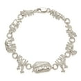 thumbnail image 4 of Sterling Silver Bracelet Fancy Box mm 7 in Noah's Ark, 4 of 6