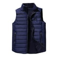 thumbnail image 2 of Kids Heated Vest 9 Heating Zones USB Charging Waterproof Windproof Warm Winter Vest Dark Blue L, 2 of 7