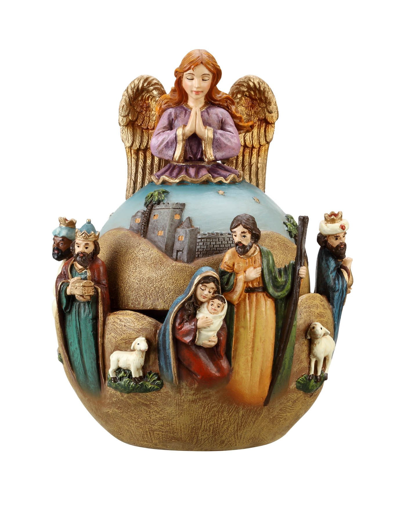 Icy Craft Folk Art Musical Nativity