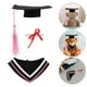 thumbnail image 5 of Conjunto de ropa para muñecos de peluche con atuendo de graduación: toga, birrete y pergamino. Incluye disfraz de oso de peluche., 5 of 7