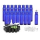 thumbnail image 1 of 24 botellas de de 10ml para aceites esenciales, botellas de muestra de Perfume recargables con de rodillo de material acero inoxidable-portátiles y Azul Yinane botellas de rodillo de aceite, 1 of 8