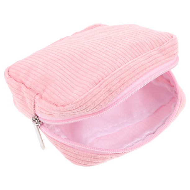 Mini bolsa de tela para maquillaje, bolsa portátil para toallas sanitarias, bolsa de almacenamiento de cosméticos, pequeña bolsa de viaje, bolsa de almacenamiento de toallas sanitarias para exteriores