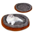 thumbnail image 4 of FHBVT Pet Mat Suede Round Winter Warm Soft Plush Machine Washable Pet Kennel Mat for Home Indoor Kennel Crate Rest Sleep Anti Slip Thickened Pet Mat for Small Medium Cats Dogs Pet Bedding Supplies, 4 of 6