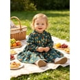 thumbnail image 4 of Happy Town Toddler Baby Girls Dress Floral Ruffled Dress Girls Casual Fall Winter Clothes, 4 of 8