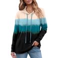 thumbnail image 4 of Sudadera con capucha Onlypuff Tie Dye Ombre Fashion Mujer Azul M, 4 of 5