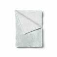 thumbnail image 2 of Geometry Soft Flannel Fleece Throw Blanket, Repeating Simplistic Creative Pattern with Overlap Monochrome Rhombus Shapes, Cozy Plush for Indoor and Outdoor Use, 50" x 60", Seafoam White, by Ambesonne, 2 of 6