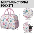 thumbnail image 6 of Insulated Lunch Bag for Women Men,Zipper Closure Lunch Tote for for Outdoor Activities (Starry Night Sky Moon Aurora ), 6 of 7