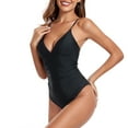 thumbnail image 3 of RELLECIGA&nbsp;Women's V Neck Cutout One Piece Swimsuits, 3 of 6