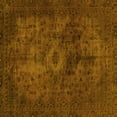 thumbnail image 1 of Ahgly Company Indoor Square Abstract Yellow Modern Area Rugs, 3' Square, 1 of 4