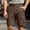 ZA-Brown shorts men, variant on Men's Outdoor Cargo Shorts Solid Color Lightweight Summer Hiking Shorts Loose Fit Elastic Drawstring Waisted Short Pants with Pockets Brown XXL
