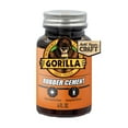 thumbnail image 2 of (3 pack) Gorilla 4 Ounce Crystal Clear Rubber Cement Bottle with Brush Applicator (Model 105779), 1 Pack, New, 2 of 13