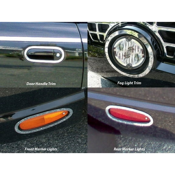 Stainless Steel Marker Trim 8Pc Fits 2002-2006 Ford Thunderbird ML43670 QAA