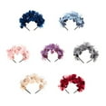thumbnail image 6 of Ludlz Baby Girl Floral Headbands Flower Crown Newborn Infant Toddler Headwrap Turban Hair Accessories Infant Headband Floral Decoration All-match Elastic Baby Girls Flower Hair Hoop for Party, 6 of 8