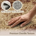 thumbnail image 6 of ODIKA 4'x6' Washable Area Rug Vintage Grey Ornate Center Botanical Vines Transitional Throw for Home Office, Under Desk, Non-Slip Chair-Friendly, Flatwoven, 6 of 7
