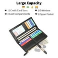 thumbnail image 3 of GAEKEAO Wallets for Women Leather Large Size RFID Blocking Bifold Multi Card Wallet Case Credit Card Holder for Women with Zipper Pocket, 3 of 7