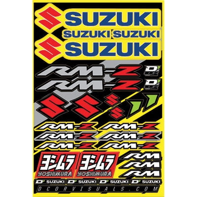 D'Cor Visuals 40-40-100 Suzuki Rmz Decal Sheet